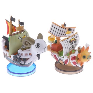 โมเดลฟิกเกอร์ PVC อนิเมะ One Piece Pirate Boat Going Merry Thousand Sunny Grand Pirate Ship Kawaii ขนาด 7 ซม. สําหรับเก็บสะสม