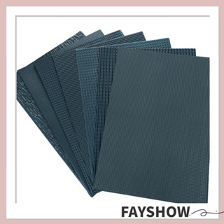 Fay หลังคากระเบื้องจิ๋ว สีเทาเข้ม น้ําหนักเบา DIY ของเล่นภูมิทัศน์ 4 แผ่น