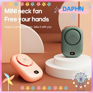 DAPHS พัดลมตั้งโต๊ะ ไร้ใบพัด ปรับความเร็วได้ 3 ระดับ ชาร์จ USB ขนาดเล็ก สําหรับเล่นกีฬา