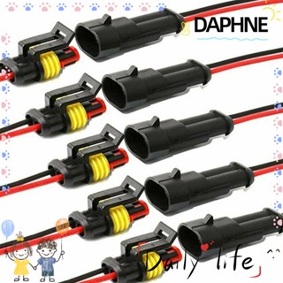 DAPHNE ชุดตัวเชื่อมต่อยานยนต์ 5/10Kit กันน้ํา พร้อมสายเคเบิลปิดผนึกสายไฟ