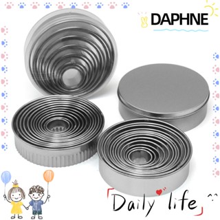 Daphne ชุดแม่พิมพ์ตัดคุกกี้ บิสกิต สเตนเลส ทรงกลม 12 ชิ้น