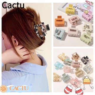 Cactu กิ๊บติดผม กรดอะซิติก สีสันสดใส เครื่องประดับแฟชั่น สําหรับผู้หญิง