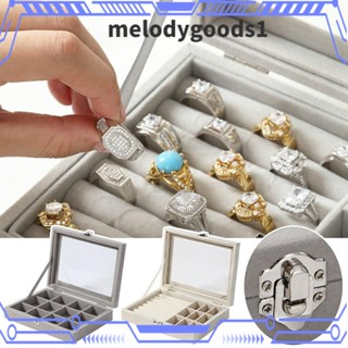 Melodygoods1 กล่องเก็บเครื่องประดับ สร้อยข้อมือ ต่างหู สร้อยคอ ความจุขนาดใหญ่ สําหรับเด็กผู้หญิง