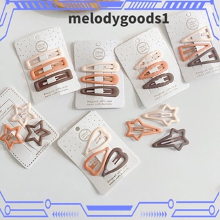 MELODYGOODS1 กิ๊บติดผม ทรงสามเหลี่ยม ฝ้า สําหรับเด็ก 3 ชิ้น