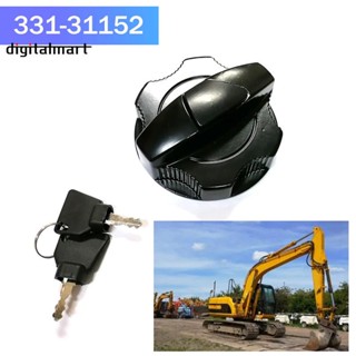 อะไหล่ฝาถังน้ํามันเชื้อเพลิง พร้อมกุญแจ 14607 331-31152 3313352 สําหรับ JCB 3CX 130 160 220 145 460 210 200 240 360