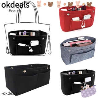 OKDEALS กระเป๋าถือ กระเป๋าจัดระเบียบ แบบพกพา สําหรับเดินทาง