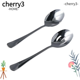 CHERRY3 ชุดช้อนส้อม สเตนเลส หัวกลม ขนาดใหญ่ 8.5 นิ้ว ประสิทธิภาพสูง สําหรับการแสดงขั้นสูง 6 ชิ้น