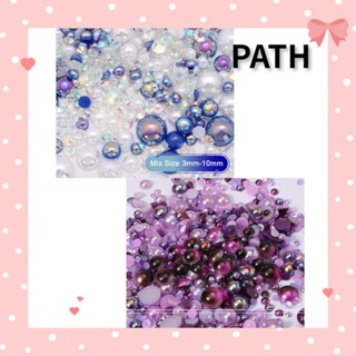 PATH พลอยเทียม 3 มม. - 10 มม. 60 กรัม 2 สี สําหรับงานฝีมือ สมุดภาพ