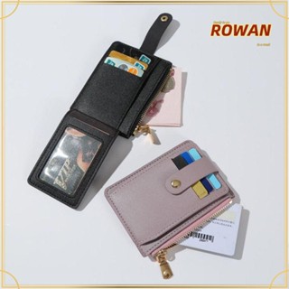 Rowans กระเป๋าสตางค์ กระเป๋าใส่เหรียญ บัตรเครดิต หนัง PU สําหรับผู้หญิง ผู้ชาย