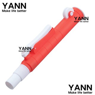 Yann1 ปั๊มปิเปต พลาสติก สีแดง 25 มล. สําหรับห้องปฏิบัติการวิจัย