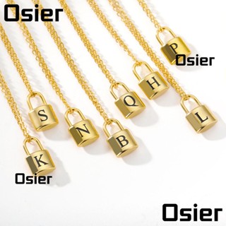 Osier1 สร้อยคอ พร้อมจี้ตัวอักษร A-Z