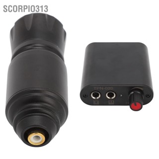 Scorpio313 ชุดเครื่องสัก ไลเนอร์ Shader ชุดเครื่องสักอลูมิเนียมอัลลอยด์ 90‑265V สำหรับช่างสัก