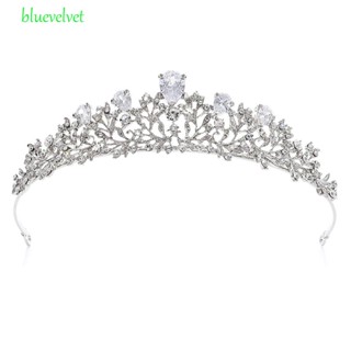 Bluevelvet Tiara มงกุฎเจ้าสาว ประดับเพทายคริสตัล หรูหรา