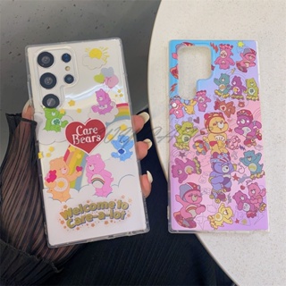 เคสโทรศัพท์มือถือ สําหรับ Huawei Nova 5T Nova 7i Nova 3i 3 4 4e 3e 5 Pro 6 7 8 SE Pro Y9 2019 Y9 Prime 2019 Y7 Pro 2019 Y7 2019 Y6 Pro 2019 Y6 2019 Y5p Y6p Y9a P30 P20 lite เคสนิ่ม ลายหมีสายรุ้ง