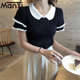 Manxi เสื้อเชิ้ตผู้หญิง เสื้อแฟชั่นผู้หญิง สะดวกสบาย  มีความรู้สึกของการออกแบบ  A99J2OH