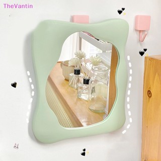 Thevantin กระจกแต่งหน้า ทรงไม่สมมาตร สร้างสรรค์ สําหรับตกแต่งบ้าน หอพักนักเรียนหญิง