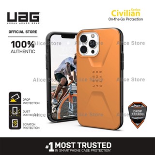 Uag เคสโทรศัพท์มือถือ ลายพลเรือน สีส้ม สําหรับ iPhone 13 Pro Max 13 Mini