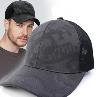 Ponycap หมวกเบสบอล ผ้าตาข่าย ลายพราง แห้งเร็ว ปรับได้ เหมาะกับฤดูร้อน สไตล์วินเทจ สําหรับผู้ชาย และผู้หญิง