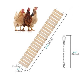 [Fenteer1] ของเล่นบันไดไม้ ขนาดใหญ่ สําหรับนกแก้ว ไก่