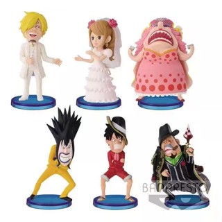 [ของแท้] Bandai แว่นตา WCF One Piece Cake Island Luffy Yamaji ของแท้ เวอร์ชั่น 6ABB