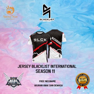 เสื้อกีฬาแขนสั้น พิมพ์ลาย Jersey Blacklist International 2023