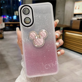 เคสโทรศัพท์มือถือแบบนิ่ม ใส แต่งกลิตเตอร์ กันรอยเลนส์กล้อง แฟชั่น สําหรับ OPPO A78 NFC A38 A78 4G 5G A78 5G