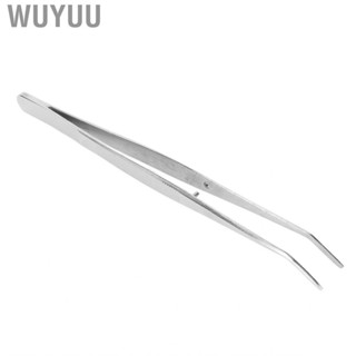 Wuyuu Dental Tweezers Curved Tip Stainless Steel for   Cleaning