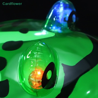 &lt;Cardflower&gt; ของเล่นกบเป่าลม PVC ยืดหยุ่น รูปกบเรืองแสง เหมาะกับของขวัญ สําหรับเด็ก