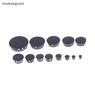 Shakangcool จุกปิดปลายท่อ พลาสติก ทรงกลม สีดํา 4 ชิ้น ต่อล็อต SGL