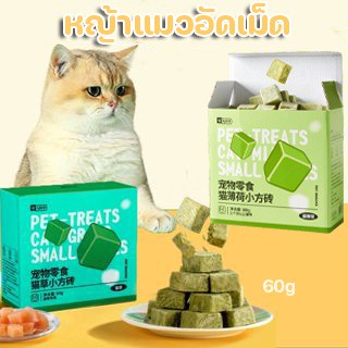 🐱COD💗หญ้าแมวอัดเม็ด หญ้าแมวฟรีซดราย ขนมแมว ขนมแมวฟรีซดราย ขนมแมวใส่ลูกบอล กำจัดขนลูกแมว ขนมสัตว์เลี้ยง