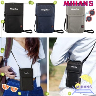 Mih RFID กระเป๋าใส่หนังสือเดินทาง ID กระเป๋าเอกสาร อเนกประสงค์ กันน้ํา กระเป๋าหนังสือเดินทาง ไนล่อน แบบพกพา