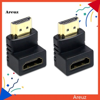 Are อะแดปเตอร์เชื่อมต่อ HDMI มุมขวา 90 องศา ตัวผู้ เป็นตัวเมีย 2 ชิ้น