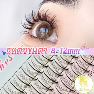 DIY ชุดต่อขนตา 8-12 มม. ชุดมืออาชีพขนตาแต่งหน้า ใหม่สไตล์สาวเวียดนาม ขนตาปลอม false eyelashes