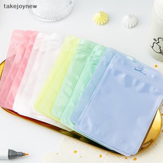 [takejoynew] ถุงซีลใส กันน้ํา ใช้ซ้ําได้ สีมาการอง สําหรับห่อเครื่องประดับ DIY KLB 2 ชิ้น