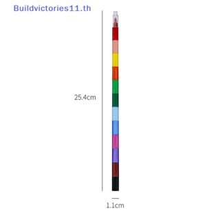 Buildvictories11 บล็อกตัวต่อดินสอสี ลายกราฟฟิตี้น่ารัก สไตล์เกาหลี สําหรับเด็กนักเรียน 1 ชิ้น