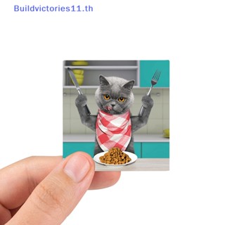 Buildvictories11 สติกเกอร์ ลายการ์ตูนแมวน่ารัก สําหรับติดตกแต่งสเก็ตบอร์ด 65 ชิ้น