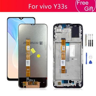 【พร้อมส่ง】อะไหล่หน้าจอสัมผัสดิจิทัล Lcd พร้อมกรอบ แบบเปลี่ยน สําหรับ Vivo Y33s V2109 6.58 นิ้ว 11FP