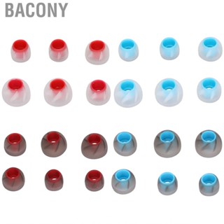 Bacony 6pcs  Eartips Silicone Soft Noise Isolation 3 Sizes Replacement Earp NEW