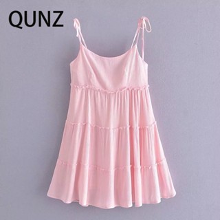 Qunz Pink Libu ชุดเดรส เซ็กซี่ 2169