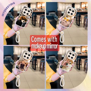 Mirror surface lovely Phone Case For Huawei Mate50 Pro Hangings Full edging Anti drop airbag luxurious texture Little Fresh