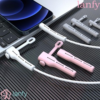 Lanfy ตัวถนอมสายชาร์จโทรศัพท์ อเนกประสงค์ กันลื่น