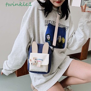 Twinkle1 กระเป๋าสตางค์ สะพายข้าง ใส่โทรศัพท์มือถือ ขนาดเล็ก ลายกระต่าย แฟชั่นสําหรับผู้หญิง