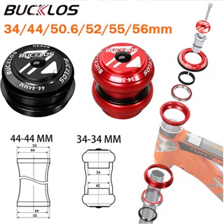 Bucklos ชุดถ้วยคอแบริ่งคู่ 34-34 44-44 44-50.6 44-55 44-56 41.8 52 มม. สําหรับตะเกียบหน้าจักรยานเสือภูเขา 28.6 มม.