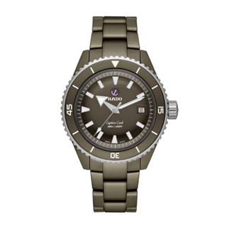 (ประกันศูนย์ไทย 2 ปี) Rado Captain Cook High-Tech Ceramic "Matte olive-green" R32130312