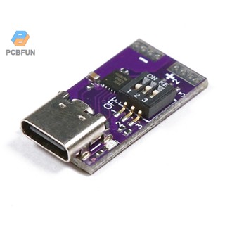 Pcbfun โมดูลบอร์ดชาร์จเร็ว 100w Pd 5v 9v 12v 15v 20v 5a Type-c