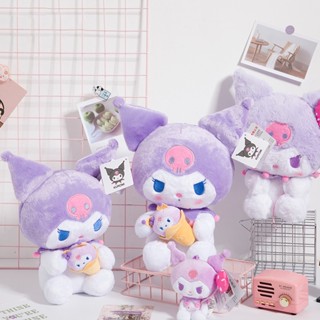 SANRIO ตุ๊กตานุ่ม รูปการ์ตูน Hello Kitty Accesorios Kuromi น่ารัก ขนาด 16-30 ซม. สําหรับเด็กผู้หญิง