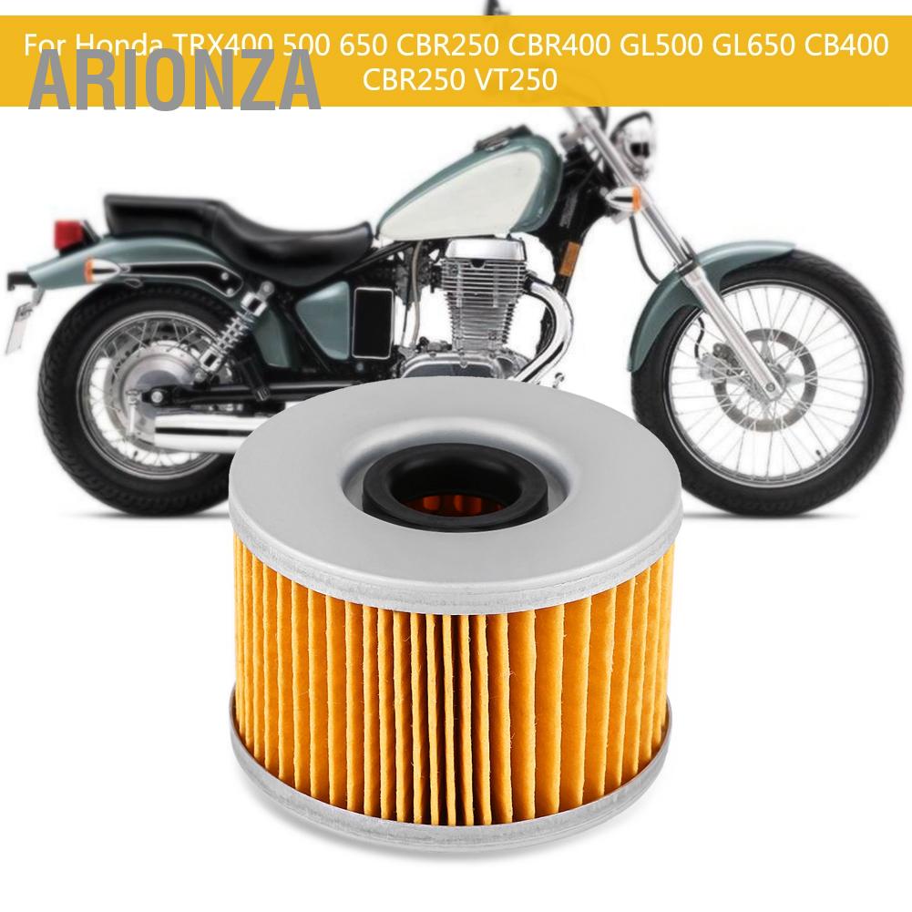 ARIONZA รถจักรยานยนต์ ATV กรองน้ำมันสำหรับ Honda TRX400 500 650 CBR250 CBR400 GL500 GL650 CB400 VT250