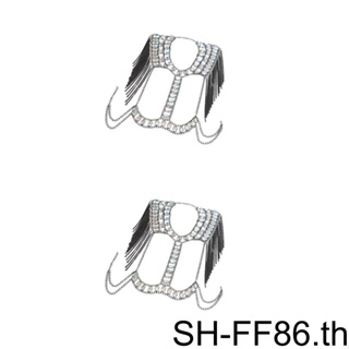 1/2/3 อินเทรนด์ คริสตัล พู่ ไหล่ ร่างกาย โซ่ สายรัด สร้อยคอ เครื่องประดับ ประกายระยิบระยับและเย้ายวนใจ