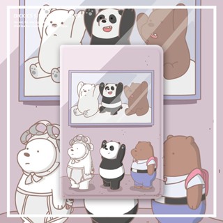 เคส ลาย We Bare Bears พร้อมช่องใส่ปากกา สําหรับ iPad air 1 2 3 4 5 10.2 gen 7 8 9 iPad mini 1 2 3 4 5 6 pro 9.7 11 2020 2021 2022 gen10