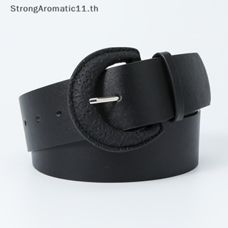 Strongaromatic ใหม่ เข็มขัดลําลอง หัวเข็มขัดกว้าง สีแคนดี้ แฟชั่นเรียบง่าย สไตล์เกาหลี สําหรับผู้หญิง